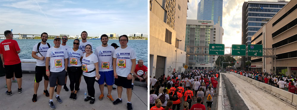Biscayne’s Team at the Mercedes Benz Corporate Run